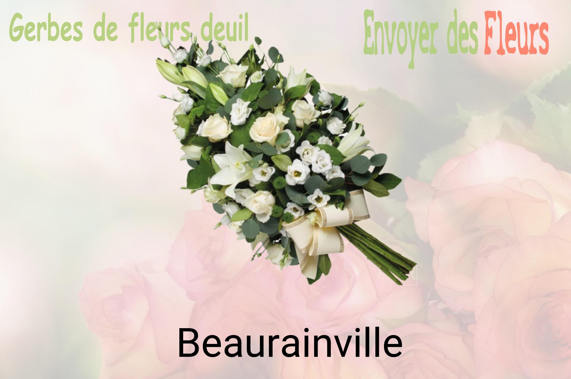 Gerbe de fleurs de deuil livrée à Beaurainville